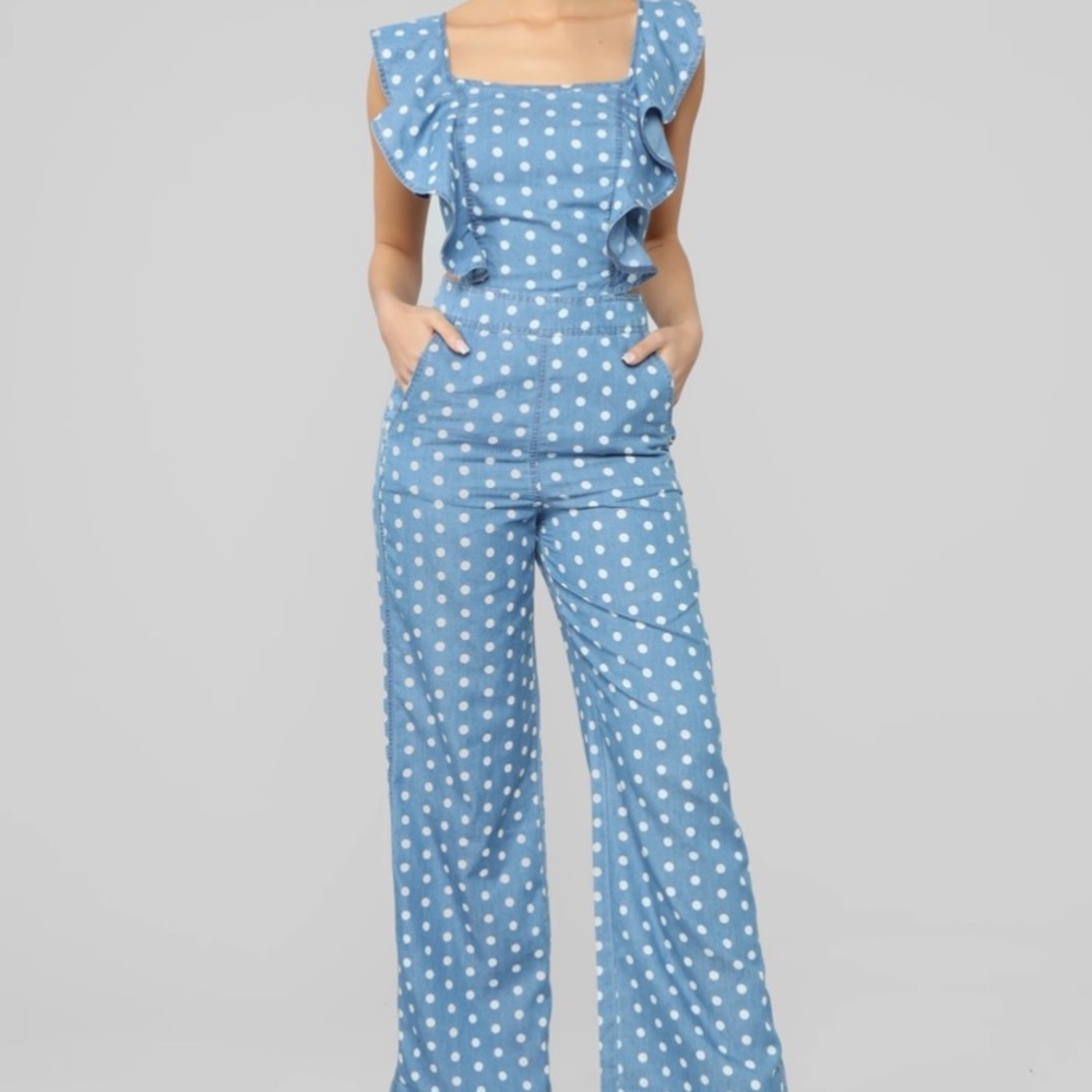 Polka dot jumpsuit